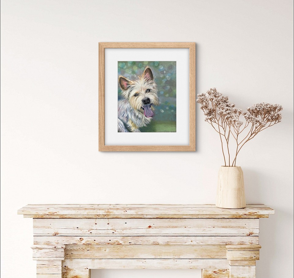 West highland terrier pet portrait by Julie Waldron