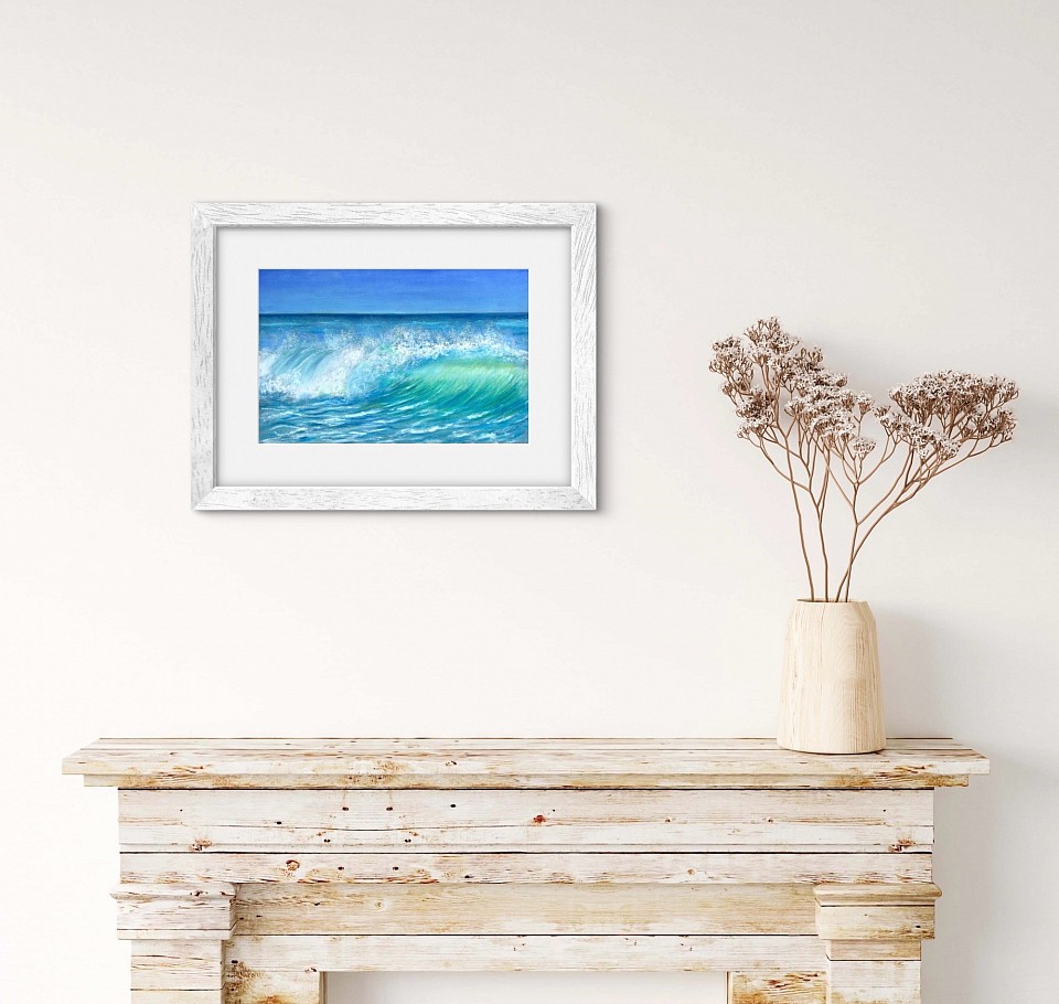 Seascape framed art by Julie Waldron